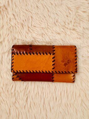 Patricia Nash Trifold Leather Patchwork Wallet